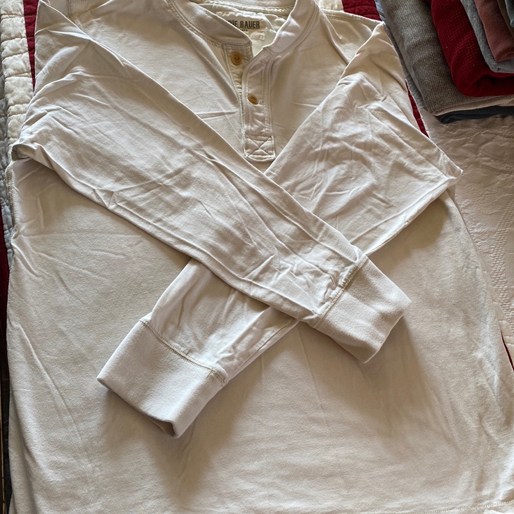 Eddie Bauer Long Sleeve Henley size Large